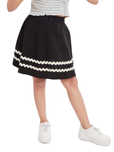 Image of olele Girls Roxy Ruffle Skirt - Red Cotton for 4 to 14 Years Kid | Layer Skirt for Girls | Cotton Skirt for Girls | Red Skirt for Girls | Layered Skirt for Girls | Red Skirt for Girls Long