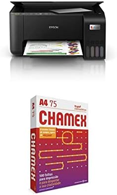 Ecotank 3250 Epson + Papel Sulfite A4 Chamex 75g 500 folhas