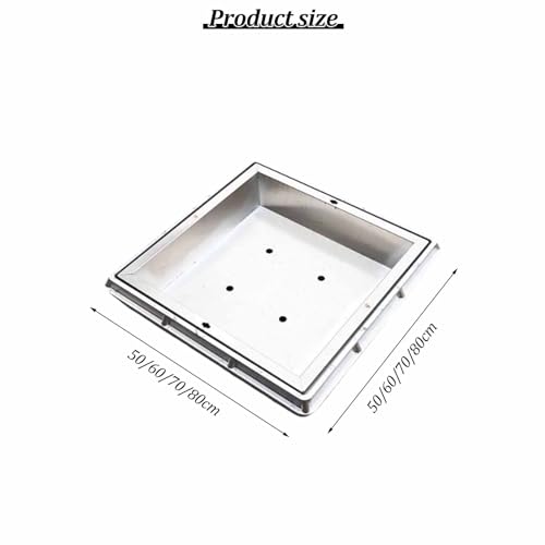 Cubierta cuadrada de acero inoxidable para tanque séptico con acabado empotrado 6