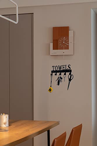Fairycity Black Metal Towel Holder Wall Mounted Small Coat Racks With 5 Hooks Hanging Holder Towel Rack For Bedroom thumb #6