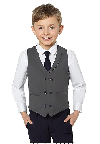 Boy Vest Lapel Double Breasted Slim Fit Boy Vest Outfit
