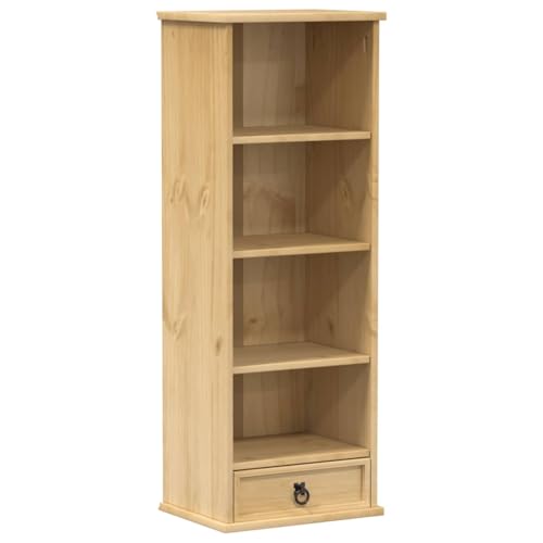 vidaXL Armoire à CD Corona 40x30x110 cm Bois de pin Massif, unité de Rangement CD, Armoire de Rangement CD, Meubles de Rangement CD, Armoire à étagère