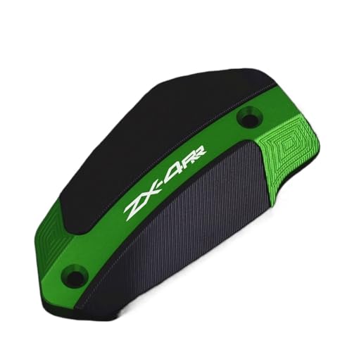 ZX-4R ZX-4RR ZX4R ZX4RR オートバイアクセサリー リアフロントブレーキフルードリザーバーキャップ オイルフィラーキャップ プラグカバーに対応(Front-Green)