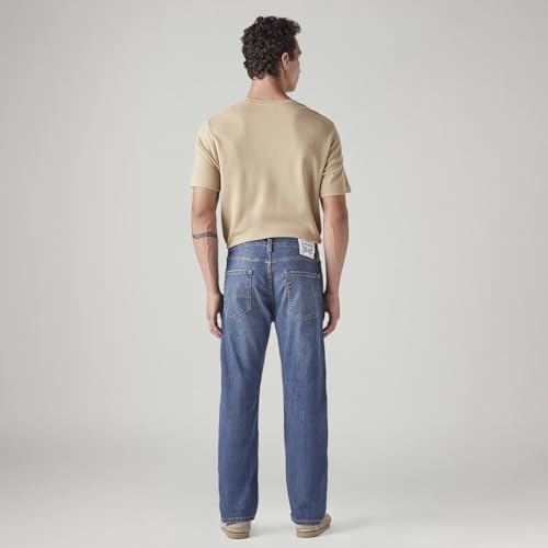 Image of Men's 505 Blue Straight fit mid Rise Jeans