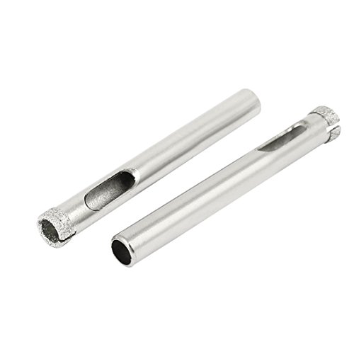 Aexit 8mm Cutting Hole Saws & Accessories Dia Diamond Coated Tile Glass Drill Bit Hole Hole Saw Sets Saw 2pcs