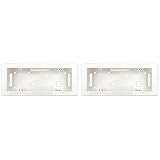 2 Pezzi Scatola Esterna 506/507, Cassetta da Parete Portafrutti 6/7 Moduli, 215 x 90 x 47 mm, IP40, Colore Bianco, Compatibile con Serie Civili