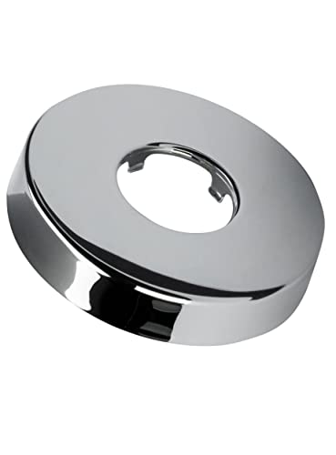 FEINER® Siphon Rosette Push Rosette Inner Diameter 32 mm x Outer 80 mm x Height 12 mm Chrome-Plated Stainless Steel with 4 Tabs for a Tight Fit