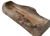Schale Teak Holz massiv 60 cm lang Handarbeit Unikat KUTA Obstschale Ablage für Schlüssel Schmuck