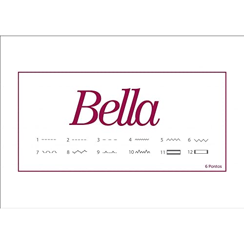 Máquina de Costura Bella Elgin Reta BL-1200 Portátil Branco e Rosa Bivolt