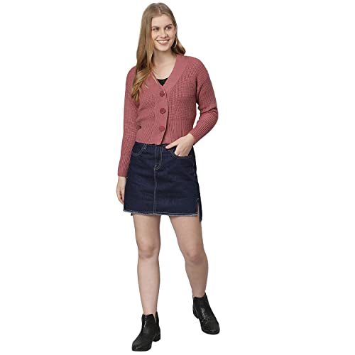 Image of Campus Sutra Cotton Women High Neck Sweatshirt