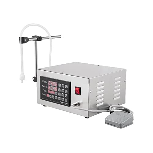 HEALBYBLE Máquina de llenado de líquidos Digital 5-3500ML Llenadora de Botellas automática Comercial for Bebidas Cosméticos Bebidas Perfume Jugo Leche,Alta Durabilidad