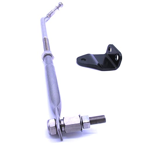 Boat Engine Stainless Steel Steering Tie Rod Drag Link Kit 315-395Mm / 12.4-15.55In Adjustable, Include Steering Hook #TOP3