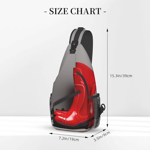 Mochila tipo sling roja con diseño London Red Telephone Boots miniatura 3