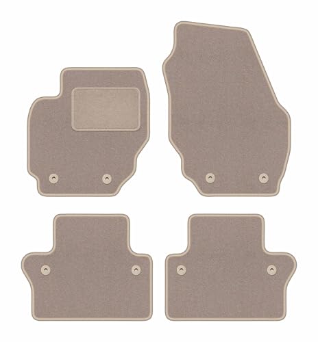 Tapis de voiture en velours beige élégant pour Volvo XC70 III