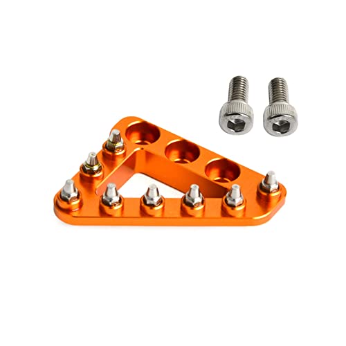 Pédale de frein Sherco SE-R orange avec grip renforcé contre les glisses de la botte