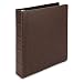 Samsill Vintage Hardback Book Binder/Professional Binder Organizer/Planner Binder / 1.5 Inch 3 Ring Binder/Dark Brown (No Zipper, Letter Size)
