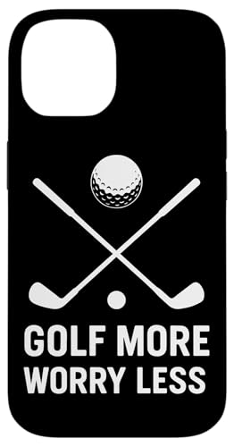 Golf More Worry Less �S���t ���[���A�f�U�C�� �X�}�z�P�[�X iPhone 14 �p