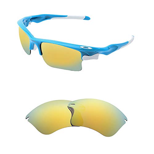 Image of Polarized Replacement Lenses for Oakley Fast Jacket XL Sunglasses-Multi Options,with Lens Cloth