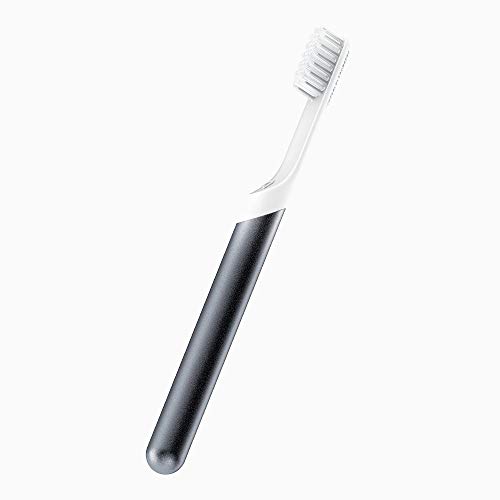 quip Metal Electric Toothbrush Set - Electric Brush and Travel Cover Mount (Slate Metal)