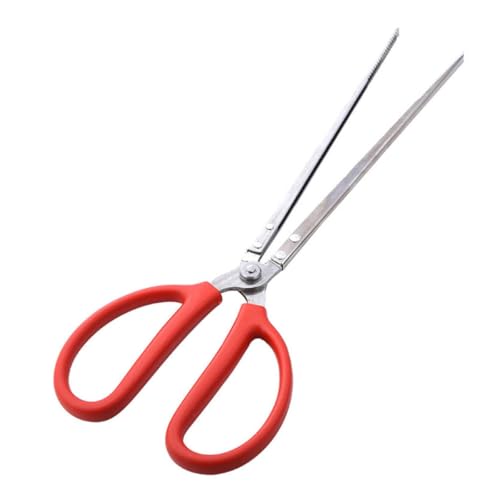 Veemoon Morsetto Multifunzione in Acciaio Inox Apertura Ampia e Design Seghettato, Pinza Antiscivolo per Raccolta Rifiuti e Utensile per Aragosta, per Cucina, Campeggio e attività