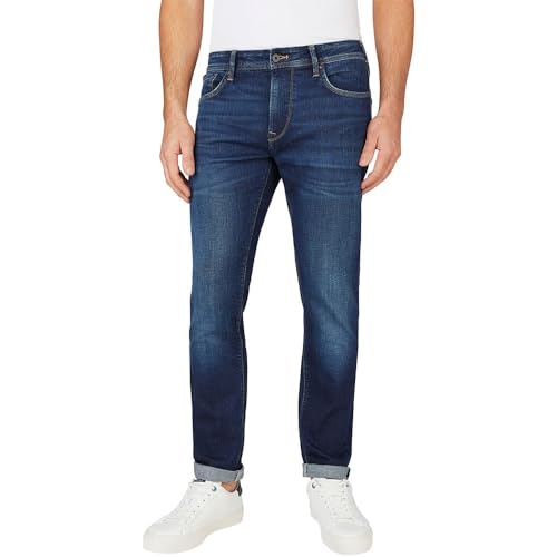 Pepe Jeans Stretch Tapered , Jeans, Hombre, Azul (Denim-ct3), 33W / 30L