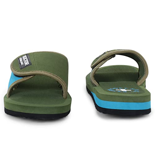 Image of DOCTOR EXTRA SOFT Women's Care Orthopaedic and Diabetic Adjustable Strape Super Comfort Dr Sliders Flipflops and House Slippers for Women's & Girl's Slides D-52