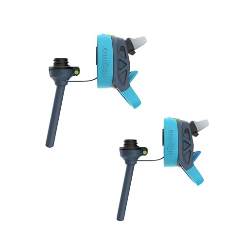 Image of Contigo AutoSpout Kids Water Bottle with Pop up-Straw, 14oz, BPA-Free Plastic, 2-Pack, Blueberry & Bluberry Nightfall, Great for Home and School