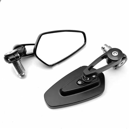 Espejos retrovisores moto universales de aluminio de 22mm para eliminar los puntos ciegos