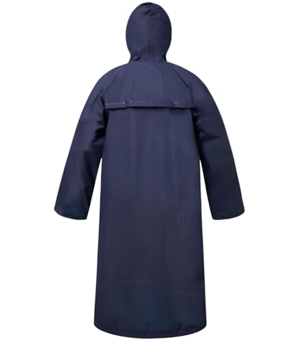 RainRider Long Raincoat for Adult Waterproof Lightweight Rain Jacket Reusable Rainwear2