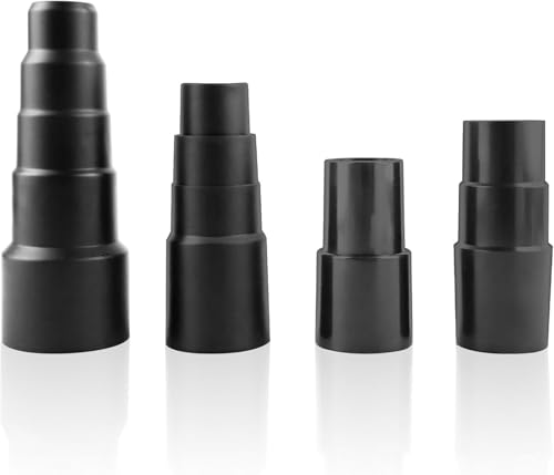 4 Pcs Vacuum Hose Adapter Kit Attachment Adapter Pool Supply 1 1/2'' to 1 3/8'' to 1 1/4'' 1''to 1 1/8'' to 1 3/8" Connector Attachments Reducer from 25/30/34 to 42 mm for Wet Dry Shop Cleaner