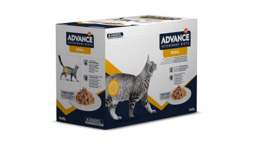 Advance Veterinary Diets Renal Nassfutter für Katzen: Multipack mit 12 Beuteln, 85 g