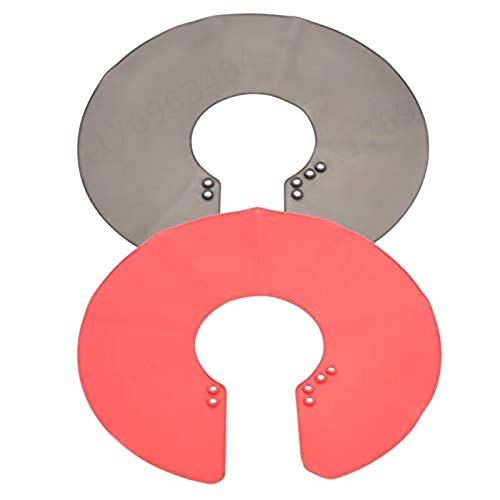 Wuyee Red Salon Haircut Neck Neck Shield Hair Accessory Cape Neck Shield Magnetic Shawl Haircut Shawl Wrap Collar Shield Waterproof Silicone Hairdressing Hair Coloring Cutting（40 * 39cm）