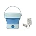Underwear Socks Folding Washer Foldable Washing Machine with Drain Basket for Clothes Underwear Laundry Appliance Portable Washing Machine