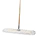 AMR Market 30 inch Commercial Strength Cotton Dust Mop with Solid Wood Handle and Metal Frame. 30'' X 5'' Wide Mop Head with Cut Ends - Hardwood Floor Broom