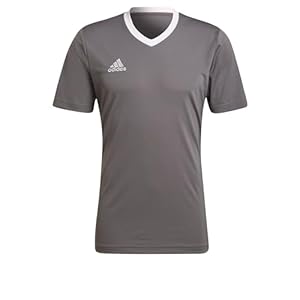 Maillot De Football (Manches Courtes) Adidas Entrada 22, Gris Foncé, 3XL