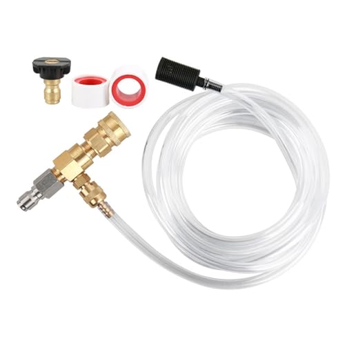 Kits de inyectores químicos para lavadora de alta presión, 4000 PSI, dispensador de jabón ajustable, inyectores de jabón, conector rápido de 3/8 pulgadas