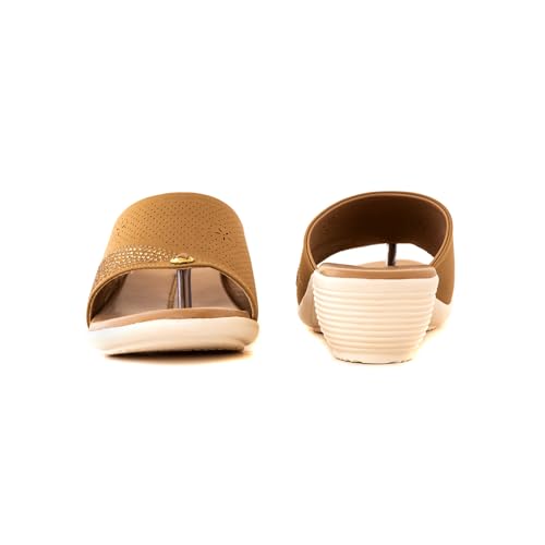 Image of Khadim's 6511365 Lightweight Durable Extra Soft Trendy Premium Stylish Casual Slip-On Heels for Women
