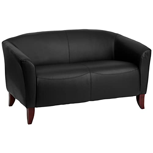 Flash Furniture Hercules Imperial Series Black Leathersoft Loveseat #TOP9