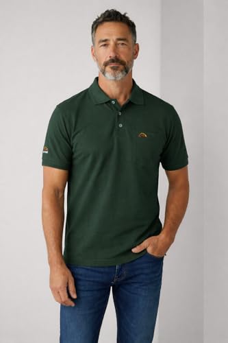 Image of Men Regular fit Polo Neck Front Pocket ||Pocket Embroidery Casual Wear T-Shirt||Half Sleeve Side on Sleeve Embroidery|| Button Closer t Shirt for Men