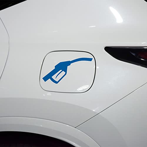 Ruiante Funny Car Vinyl Stickers Car Fuel Gauge Cap Decal High Gas Consumption Fuel Tank Cover Stickers Refueling Gun Pattern Decal Car Decor Fit Cars Trucks Motorcycle Suv (1Pc Blue) #TOP2