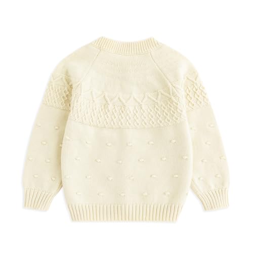 Image of Simplee kids Baby Sweater Toddler Girls Cardigan Sweater Embroidered Strawberry Knit Sweater