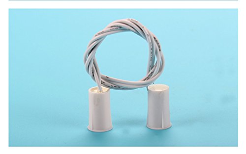 Image of 5 Sets NO Door Window Sensor Magnetic Reed Switch RC 33 Recessed Security Alarm Contacts Normal Open White