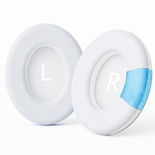 Reemplazo de Almohadillas de Gel Refrigerante para Bose Noise Cancelling Headphones 700 (NC700) - Tela de Seda Hielo, Espuma de Memoria para Máximo Confort - Blanco miniatura 1