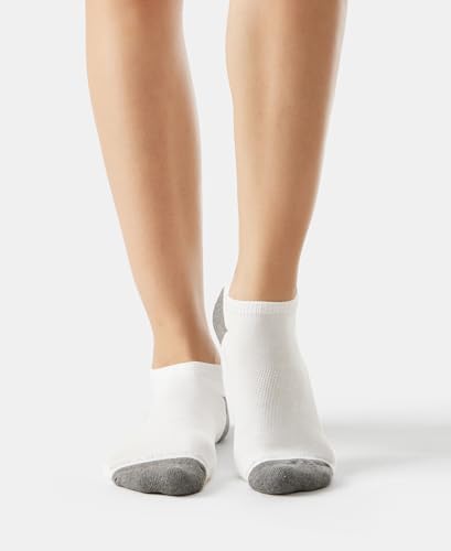 Jockey 7506 Women's Cotton Nylon Blend Solid Low Show Socks with Stay Fresh Treatment (Pack of 2) - Image 6