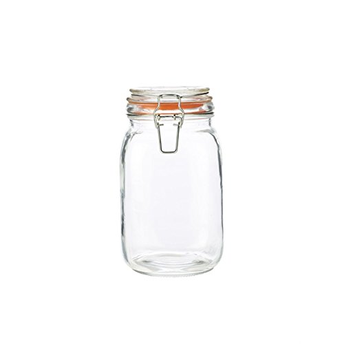 Genware NEV-TJ-15 Glass Terrine Jar, 1.5 L, Clear