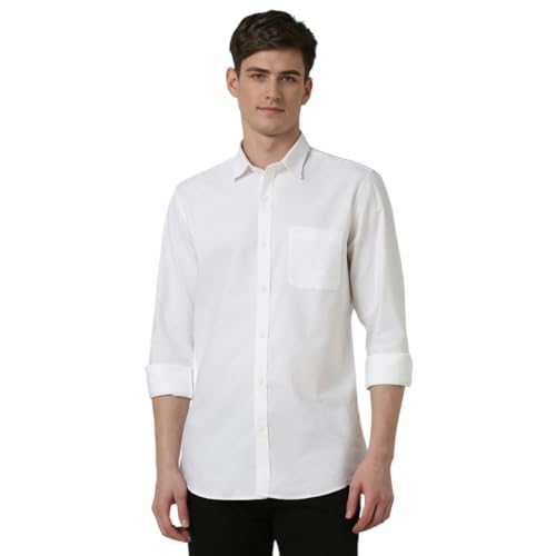Peter England Men's Classic Slim Fit Full Sleeve Oxford Shirt | 1...