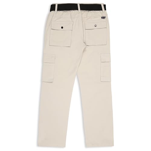 Image of CAVIO Boys Cotton Solid Cargo Pants
