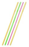 trinkhalme lang Jumbo Kunststoff Strohhalme Folat Jumbo Rietjes 44cm Neon Assorti /25