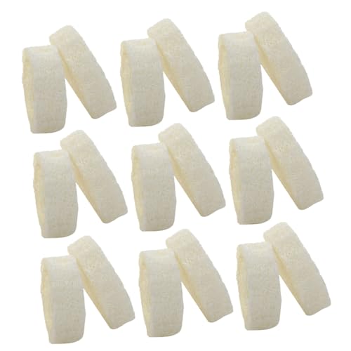 SHERCHPRY 25pcs Loofah Exfoliating Sponges Durable Bath Scrubber Pads with Soap Tray for Skin Cleansing and Relaxing Shower Experience