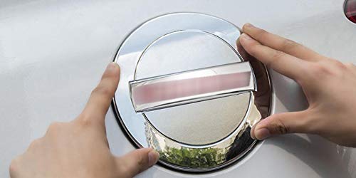 ABS Chrome Auto Fuel Filler Door Cover Gas Tank Cap Decoration Cover Trim Compatible For Hyundai Tucson 2016-2018